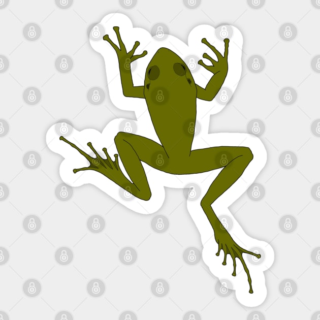 Green Tree Frog Sticker by DashingGecko